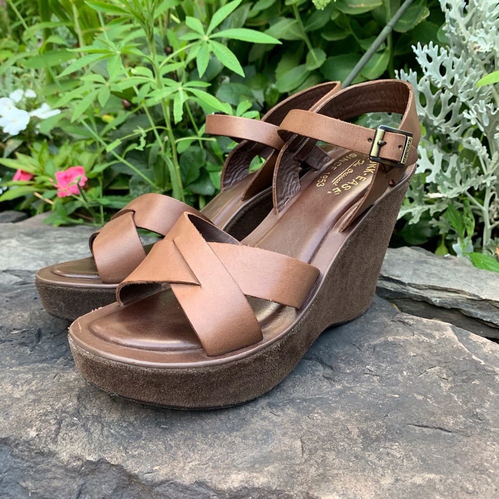KORK EASE Leather & Suede Platform Sandals